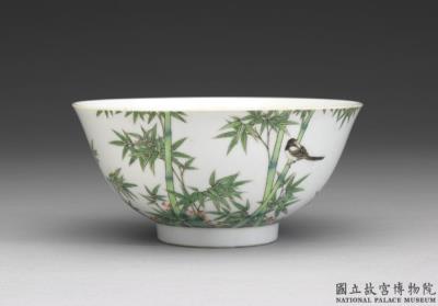 图片[2]-Bowl with bamboo and birds in falangcai painted enamels, Qing dynasty, Yongzheng reign (1723-1735)-China Archive